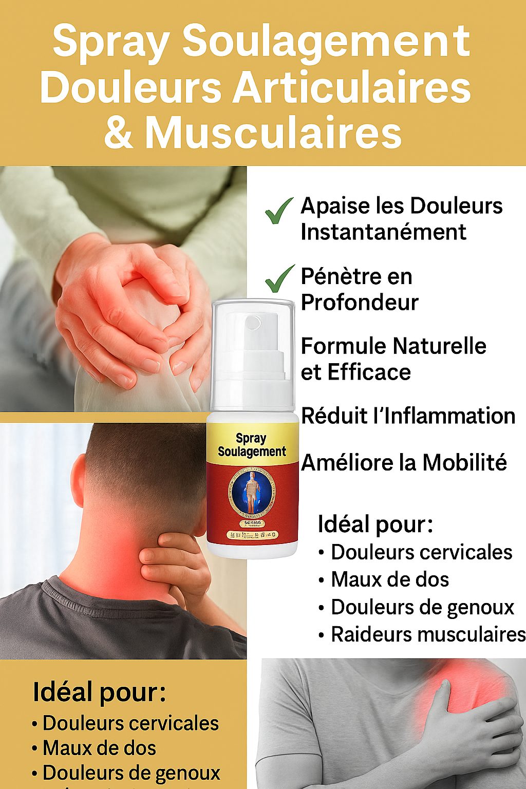 Spray Anti-Douleurs Articulaires